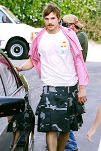 Ashton Kutcher in Kilt