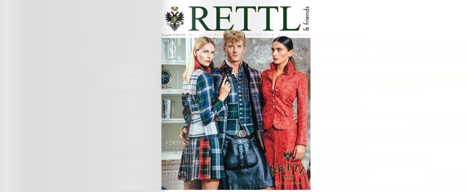 Famous Austrian Fashion Designer Showcases Kilt on Magazine Cover