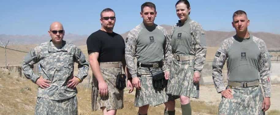 Wearing a Kilt in the Army Makes for a 