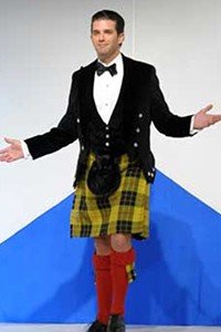 Donald trump jr in Kilt