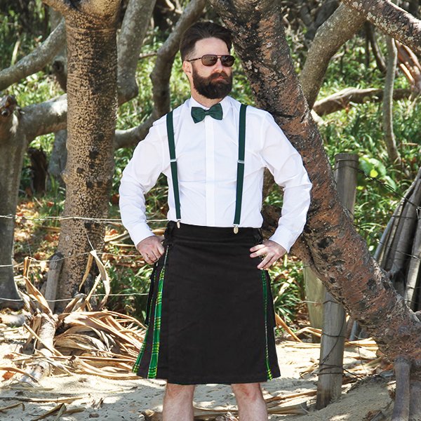 Wearing a kilt on st store patrick day